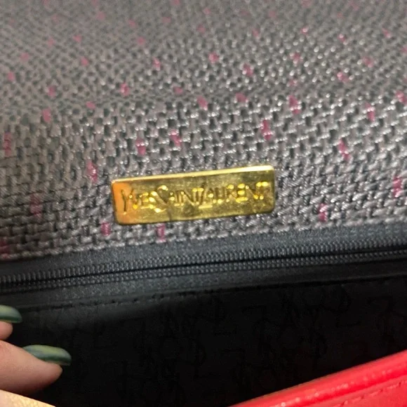 Pre loved - Vintage YSL Women's crossbody / messenger bag - Picture 11 of 12